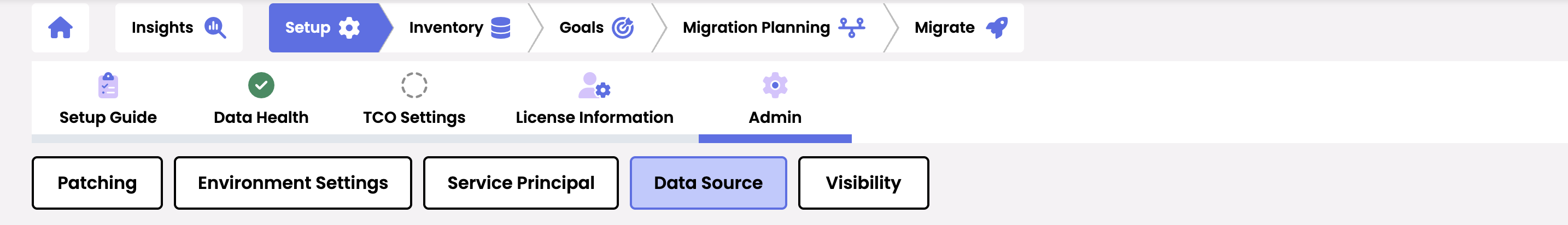 Dr Migrate UI showing the download DMC button and license key.
