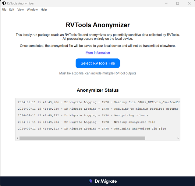 RVTools Anonymizer